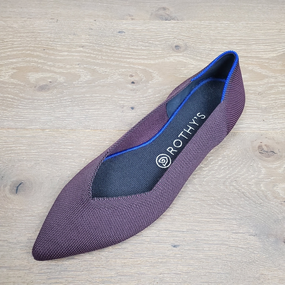Rothy’s Pointed Toe Single Purple Shoe